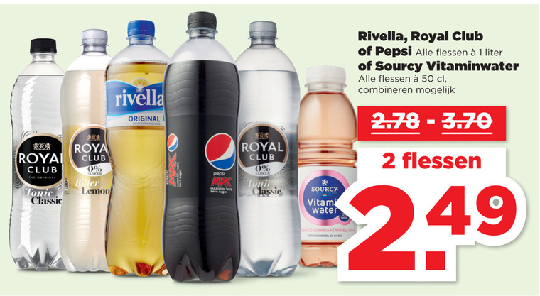 Rivella   fruitdrank, cola folder aanbieding bij  Plus - details