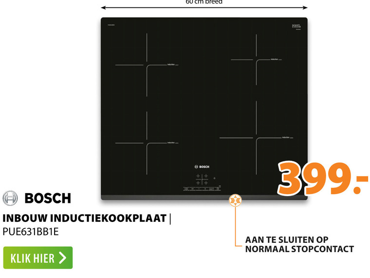 Bosch   inductiekookplaat folder aanbieding bij  Expert - details