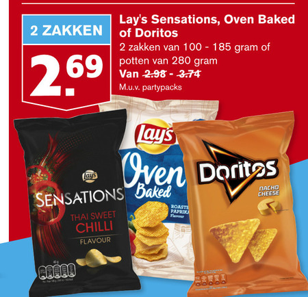 Doritos   chips folder aanbieding bij  Hoogvliet - details