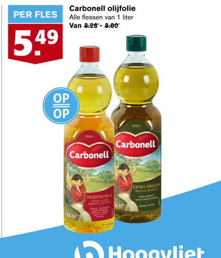 Carbonell   olijfolie folder aanbieding bij  Hoogvliet - details