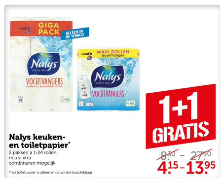 Nalys   toiletpapier, keukenpapier folder aanbieding bij  Coop - details