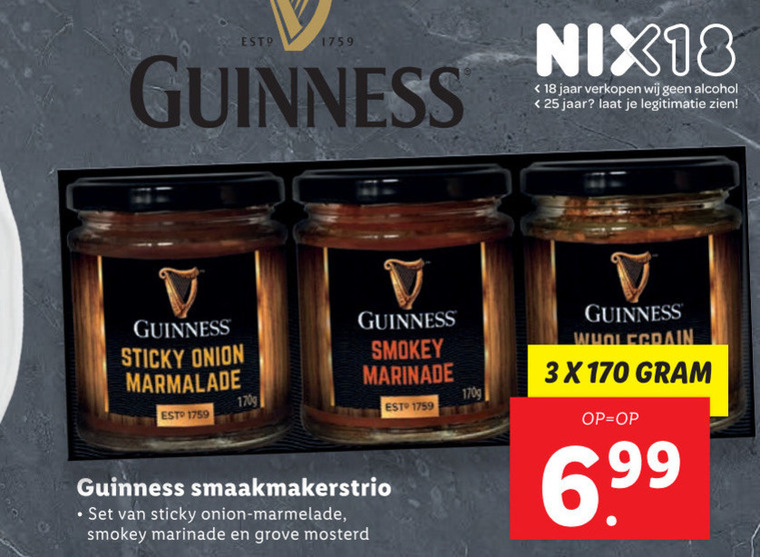 Guinness marmelade folder aanbieding bij Lidl details