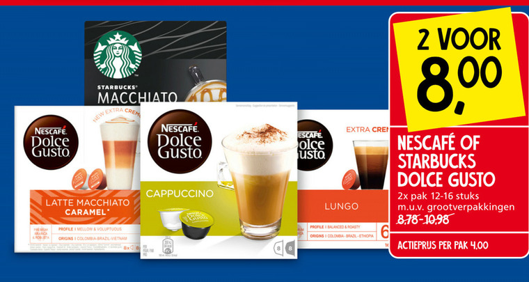 Nescafe   dolce gusto capsules folder aanbieding bij  Jan Linders - details