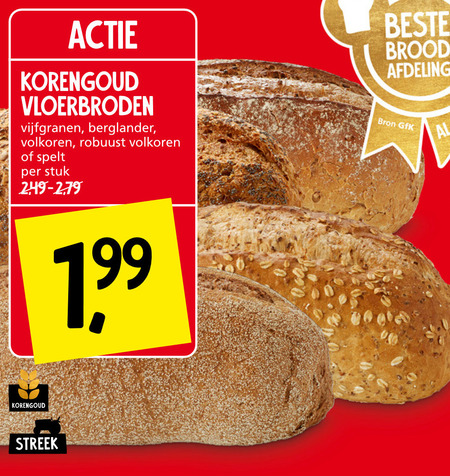 Korengoud   brood folder aanbieding bij  Jan Linders - details