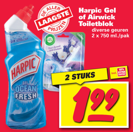 Harpic   toiletblok, toiletreiniger folder aanbieding bij  Nettorama - details