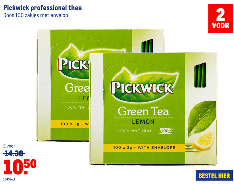 Pickwick   thee folder aanbieding bij  Makro - details