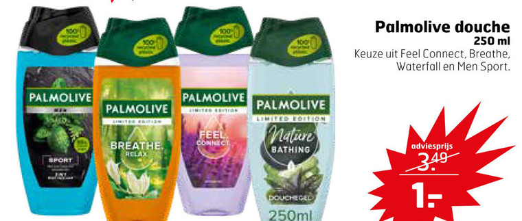 Palmolive   douchegel folder aanbieding bij  Trekpleister - details