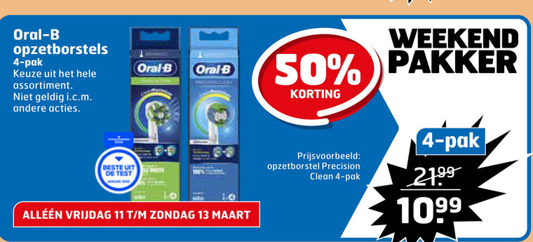 Braun Oral-B   opzetborstel folder aanbieding bij  Trekpleister - details