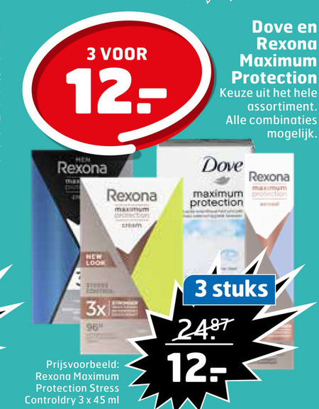 Dove   deodorant folder aanbieding bij  Trekpleister - details