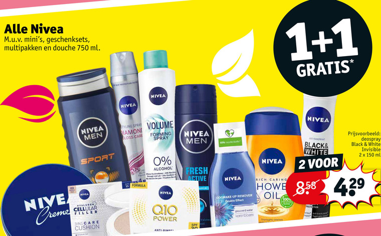 Nivea   deodorant, shampoo folder aanbieding bij  Kruidvat - details