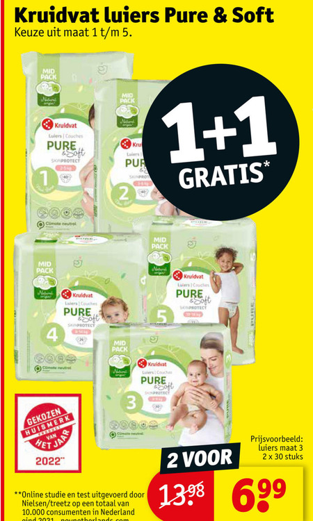 Kruidvat Huismerk   luiers folder aanbieding bij  Kruidvat - details