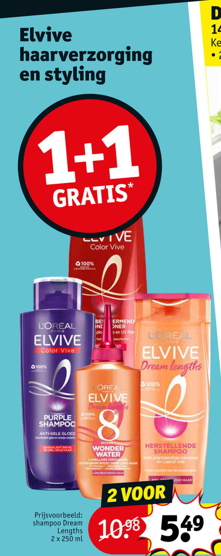 Elvive   shampoo, haarverzorging folder aanbieding bij  Kruidvat - details