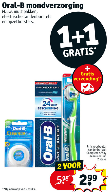 Oral-B   tandenborstel, mondverzorging folder aanbieding bij  Kruidvat - details
