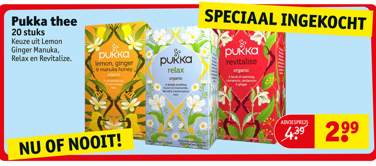 Pukka   thee folder aanbieding bij  Kruidvat - details