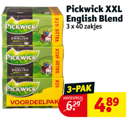 Pickwick   thee folder aanbieding bij  Kruidvat - details