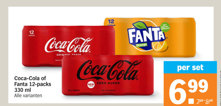 Coca-Cola   frisdrank, cola folder aanbieding bij  Albert Heijn - details