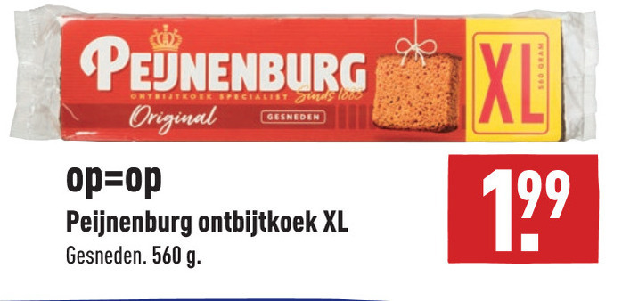 Peijnenburg   ontbijtkoek folder aanbieding bij  Aldi - details