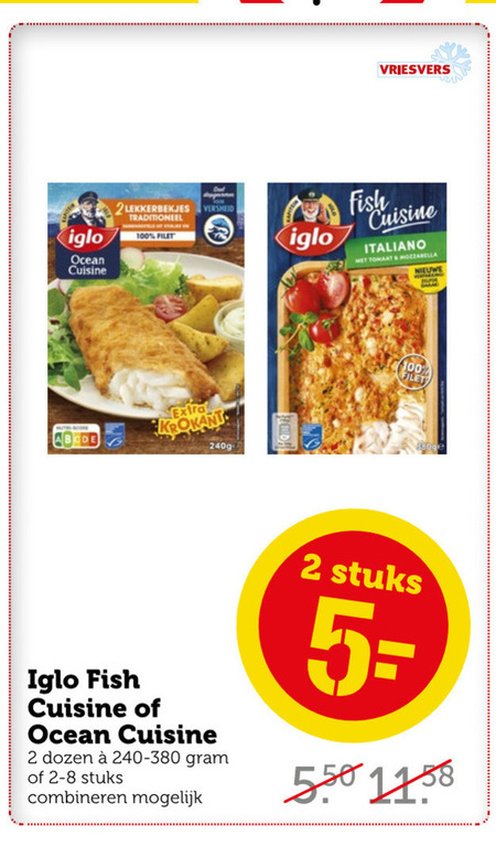 Iglo   lekkerbekjes, kibbeling folder aanbieding bij  Coop - details