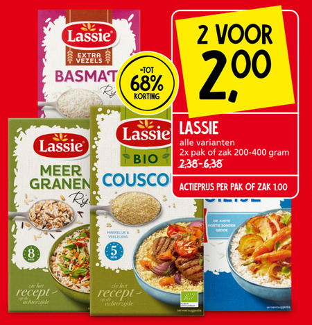 Lassie   rijst, risotto folder aanbieding bij  Jan Linders - details