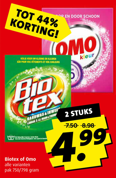 Omo   wasmiddel, handwasmiddel folder aanbieding bij  Boni - details