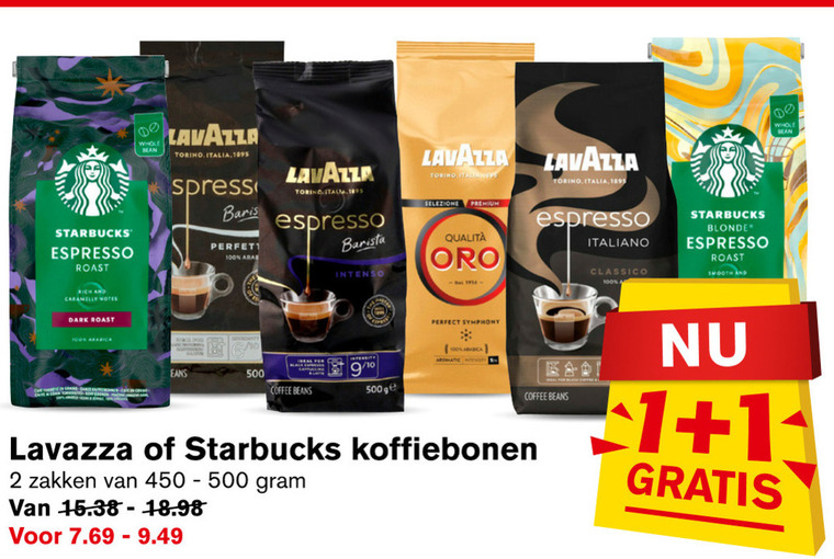 Starbucks   koffiebonen folder aanbieding bij  Hoogvliet - details