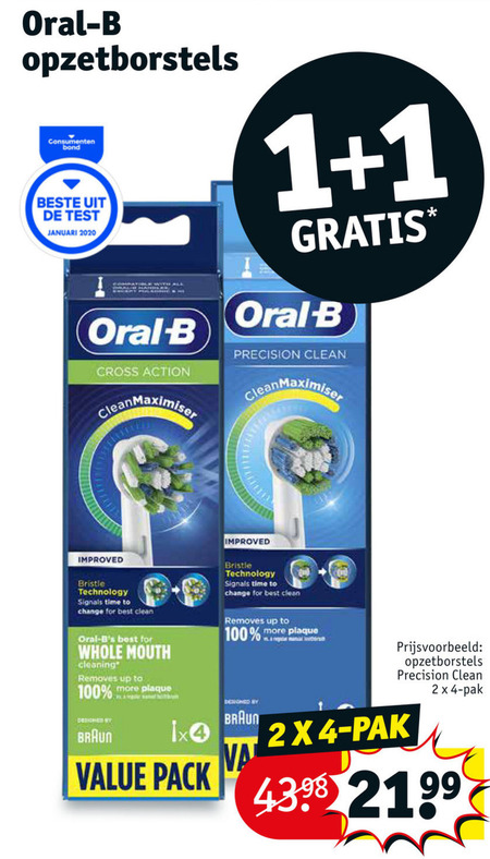 Braun Oral-B   opzetborstel folder aanbieding bij  Kruidvat - details