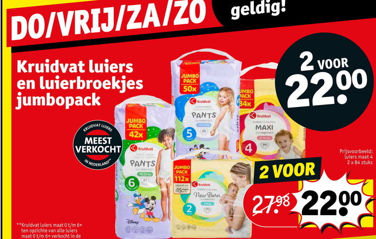 Kruidvat Huismerk   luiers, luierbroekjes folder aanbieding bij  Kruidvat - details