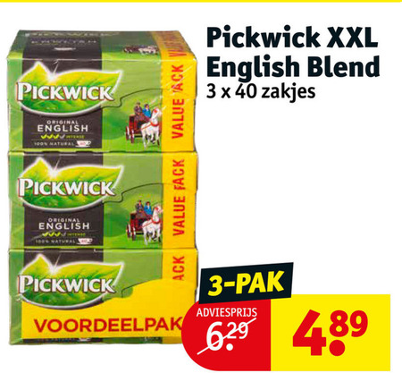 Pickwick   thee folder aanbieding bij  Kruidvat - details