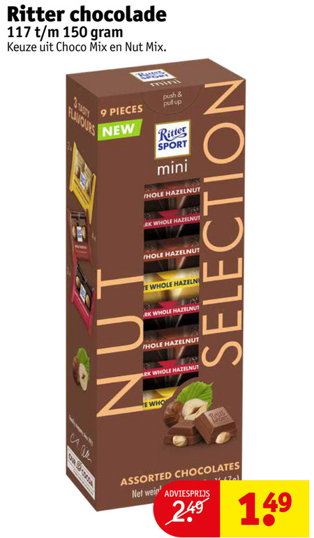 Ritter Sport   chocolade folder aanbieding bij  Kruidvat - details