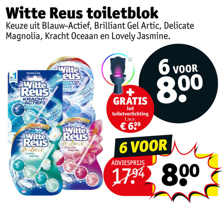 Witte Reus   toiletblok folder aanbieding bij  Kruidvat - details