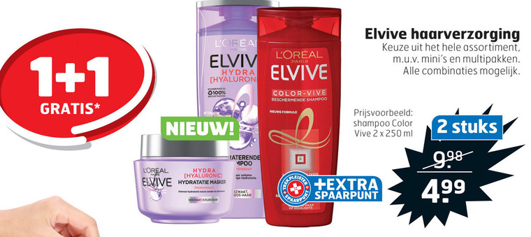 Elvive   haarverzorging, conditioner folder aanbieding bij  Trekpleister - details