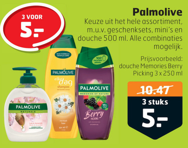 Palmolive   douchegel, shampoo folder aanbieding bij  Trekpleister - details