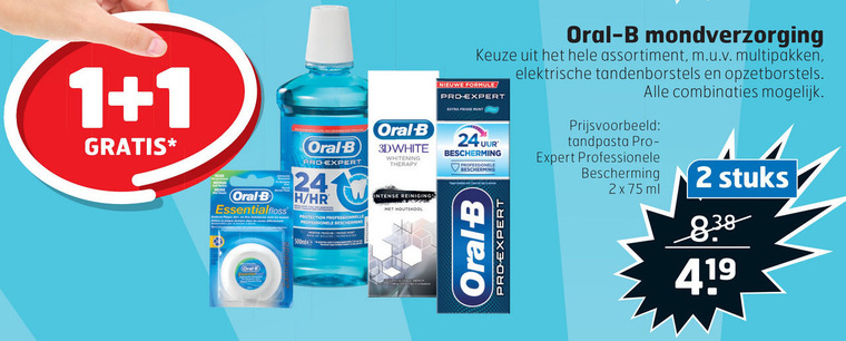 Oral-B   tandenborstel, mondverzorging folder aanbieding bij  Trekpleister - details