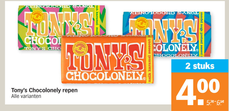 Tony Chocolony   chocolade folder aanbieding bij  Albert Heijn - details