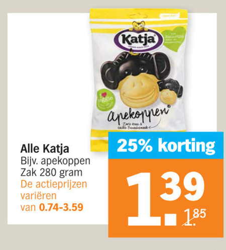 Katja   drop, snoep folder aanbieding bij  Albert Heijn - details