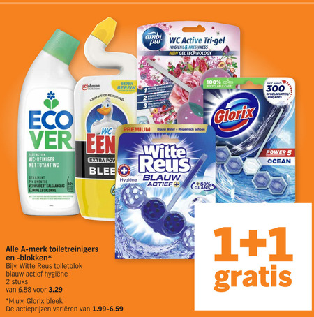 Alle merken   toiletblok, toiletreiniger folder aanbieding bij  Albert Heijn - details