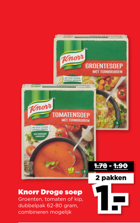 Knorr   soep folder aanbieding bij  Plus - details