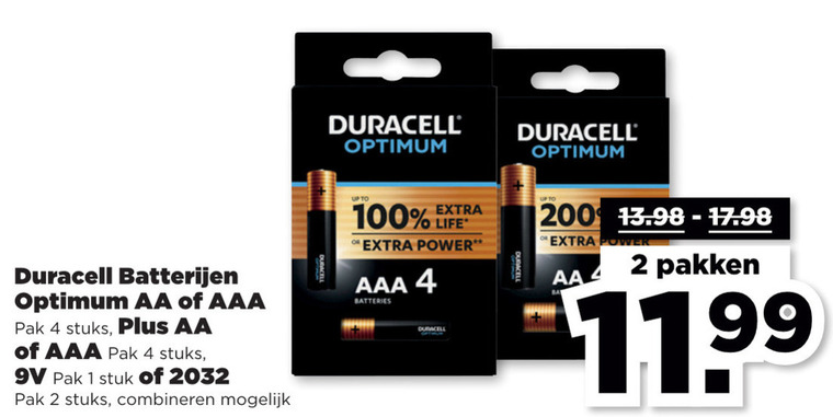 Duracell   batterij folder aanbieding bij  Plus - details