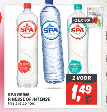 Spa   mineraalwater folder aanbieding bij  Dekamarkt - details