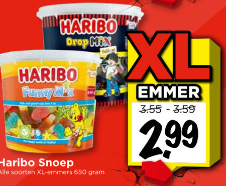 Haribo   snoep, drop folder aanbieding bij  Vomar - details