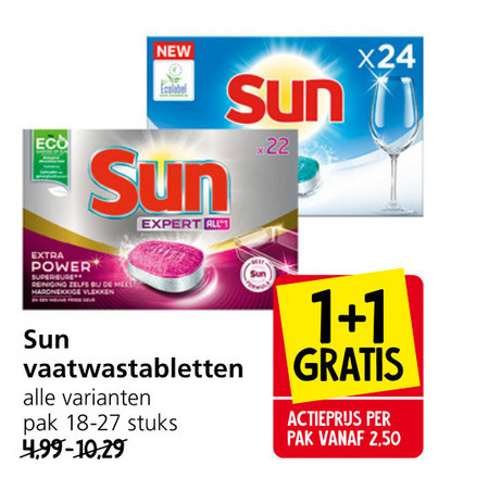 Sun   vaatwasmiddel folder aanbieding bij  Jan Linders - details