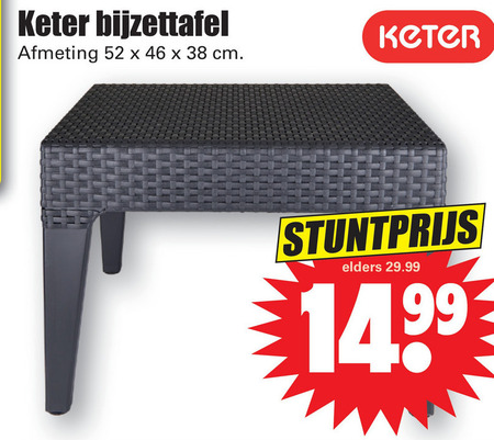 bijzettafel aanbieding bij - details