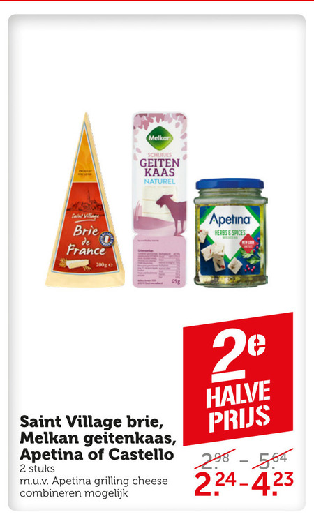 Melkan   geitenkaas, brie folder aanbieding bij  Coop - details