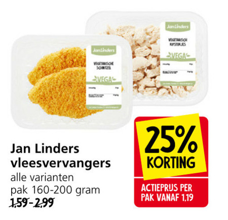 Jan Linders Huismerk   vegetarisch folder aanbieding bij  Jan Linders - details