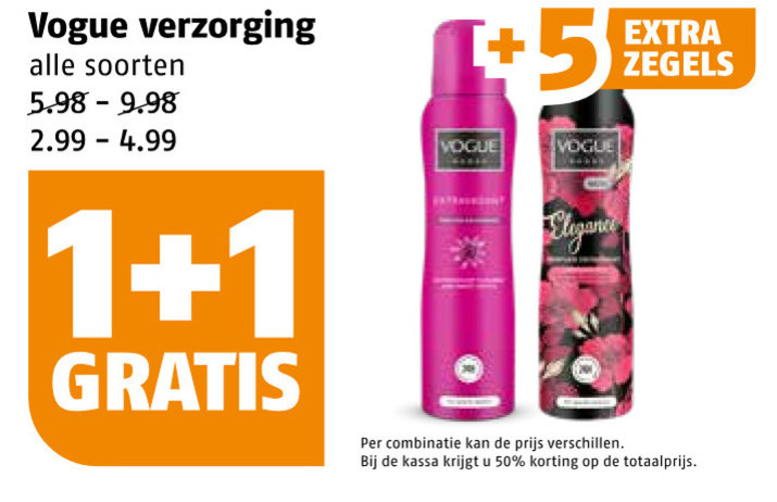 Vogue   douchegel, deodorant folder aanbieding bij  Poiesz - details