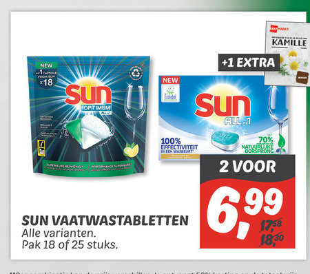 Sun   vaatwasmiddel folder aanbieding bij  Dekamarkt - details