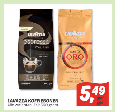 Lavazza   koffiebonen folder aanbieding bij  Dekamarkt - details