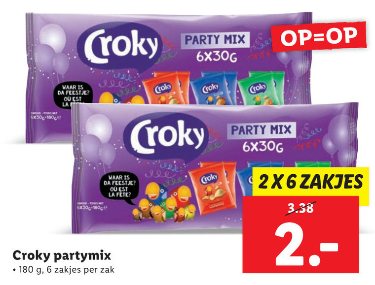 zoutje, chips folder aanbieding bij Lidl details