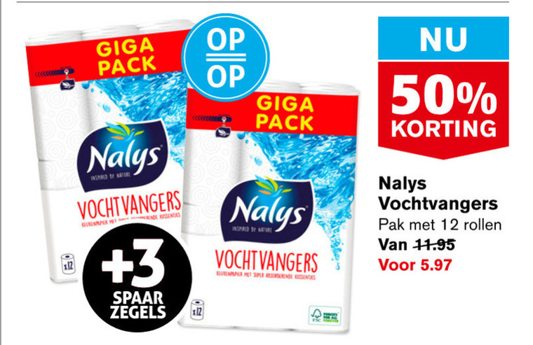 Nalys   keukenpapier folder aanbieding bij  Hoogvliet - details