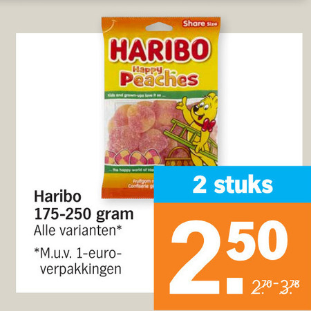 Haribo   snoep folder aanbieding bij  Albert Heijn - details